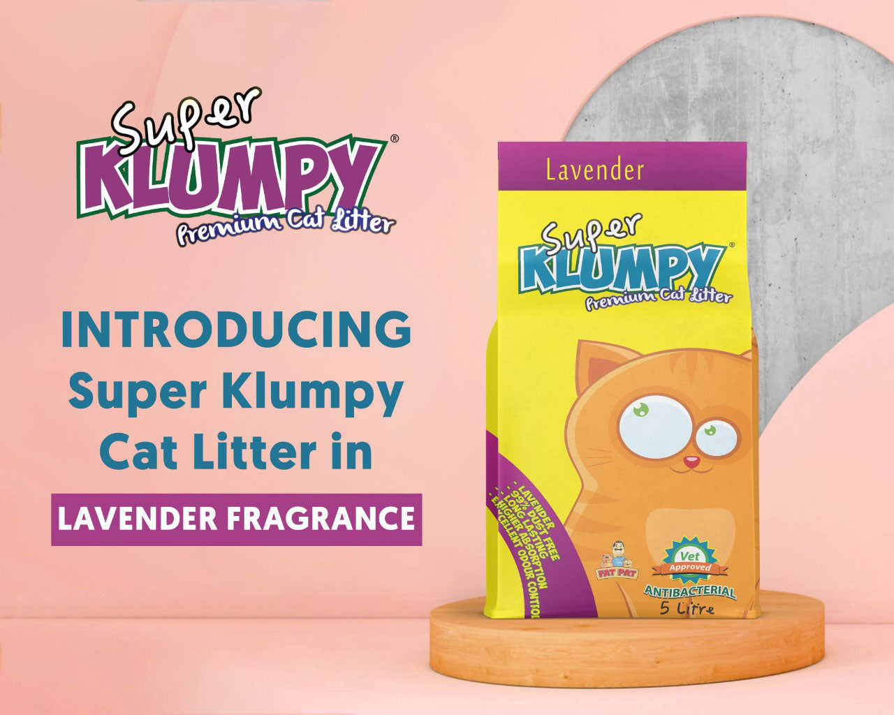 Klumpy Lavender Cat Litter  5 L