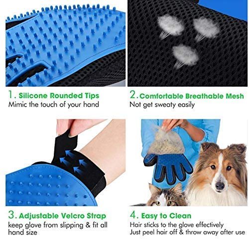 Grooming Glove plastic (Blue)