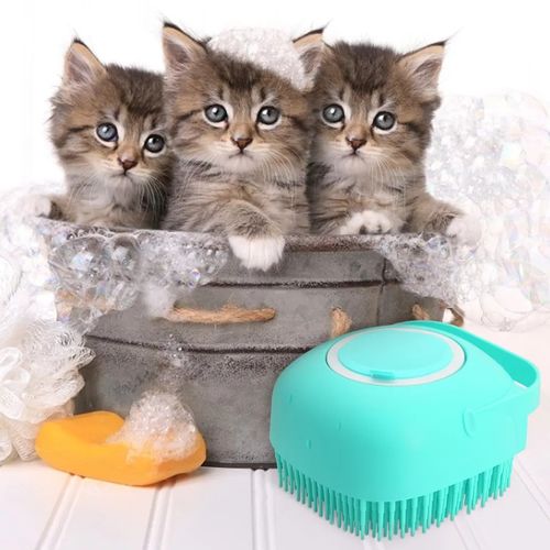 Pet/Dog/Cat Grooming Silicone Massage Shower Bath Brush