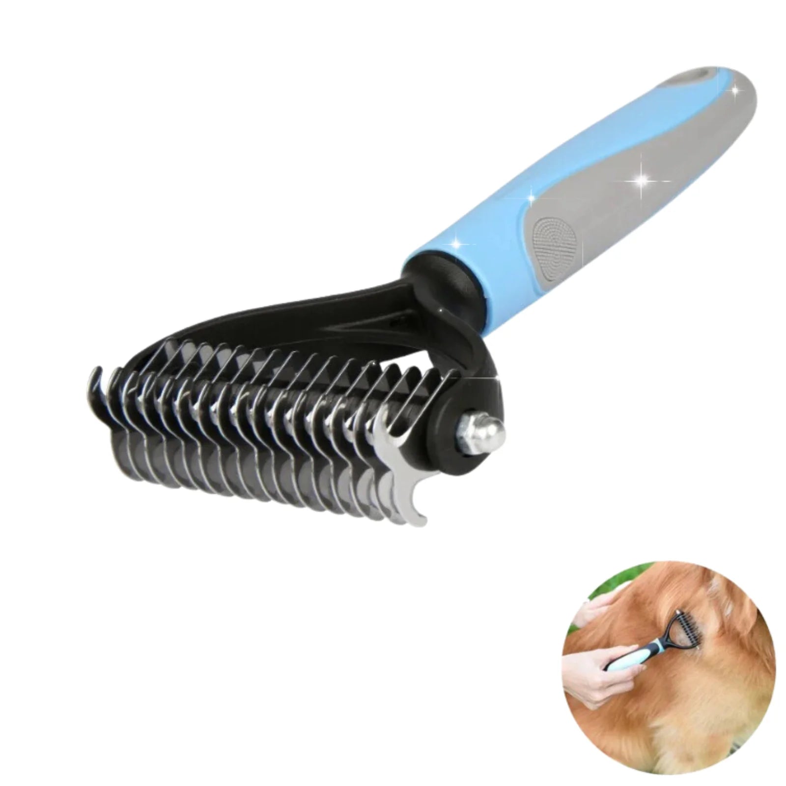 Pet Hair Dematting Comb for Cats and Dogs M