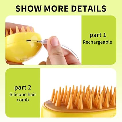 Steamer Grooming Brush Mango with essence