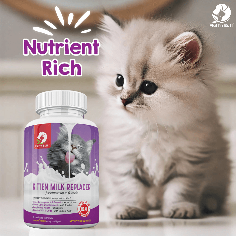 Fluff n Buff Milk Replacer for Cats And Kittens - 150 Gram
