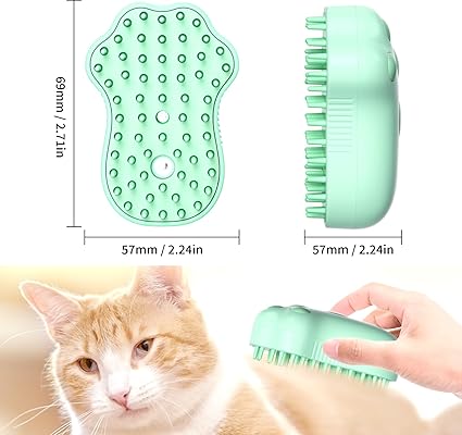 Steam Brush with Ultraviolet Rays, Pet Cleaning and Massage Brush, Used for Dandruff and Loose Hair on Cats