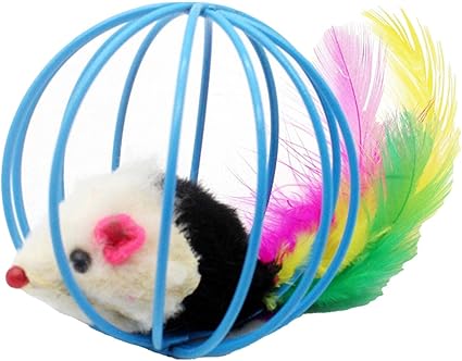 Interactive Mouse Cage Ball Toy For Cat