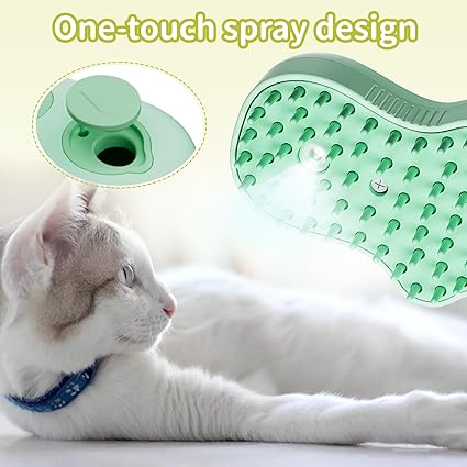 Steam Brush with Ultraviolet Rays, Pet Cleaning and Massage Brush, Used for Dandruff and Loose Hair on Cats