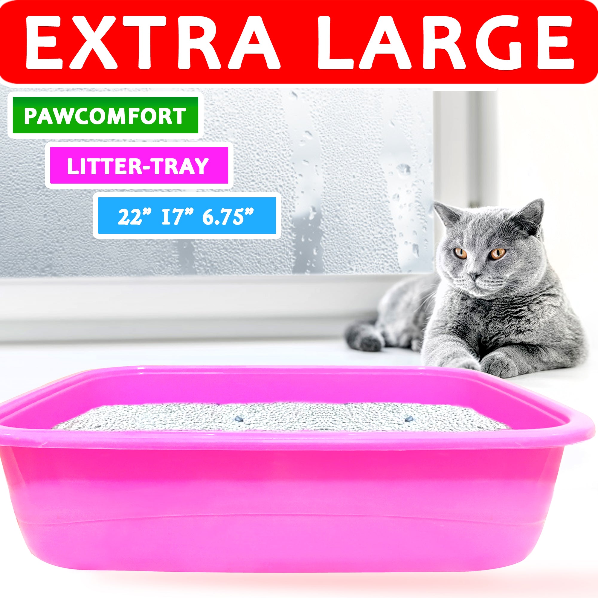 PawComfort Extra-Large Litter Tray