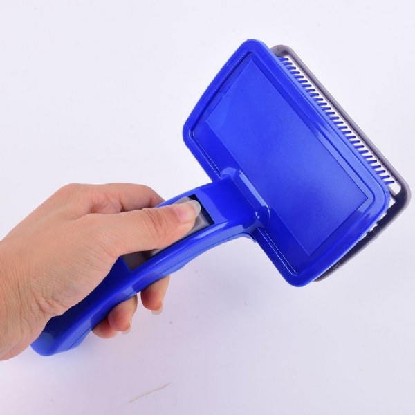 Blue Button Brush For Cats & Dogs With Packing L