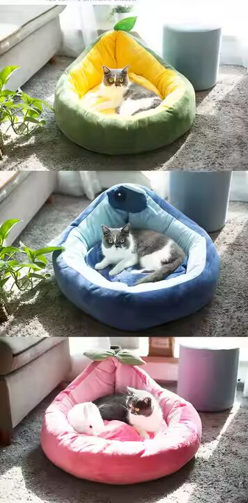 Avacado Shaped Cat Bed