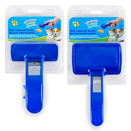 Blue Button Brush For Cats & Dogs With Packing L