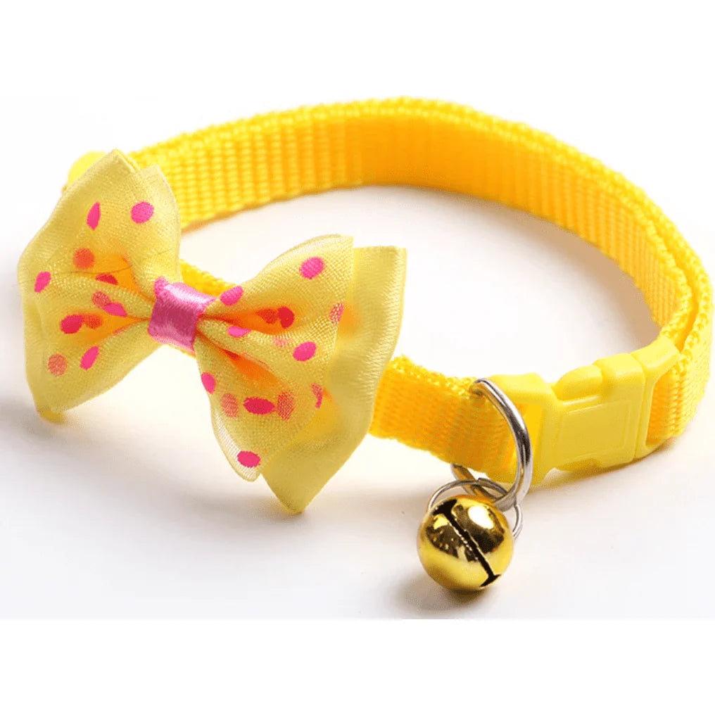 CAT COLLAR WITH BOW FOR CATS