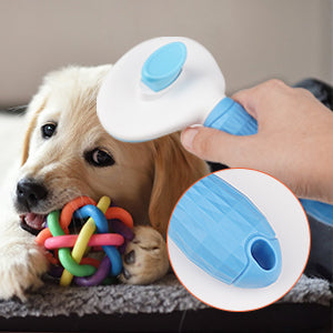 Cat & Dog Brush, Self Cleaning Slicker Brushes for Shedding and Grooming Removes Loose Undercoat for Cats Dogs