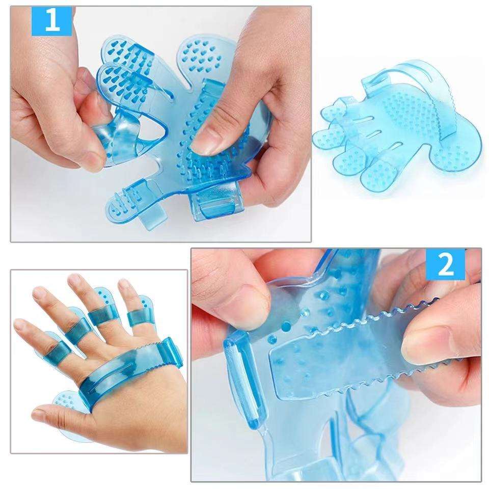 Pet Cat Grooming Five Finger Brush Massager Deshedding Glove