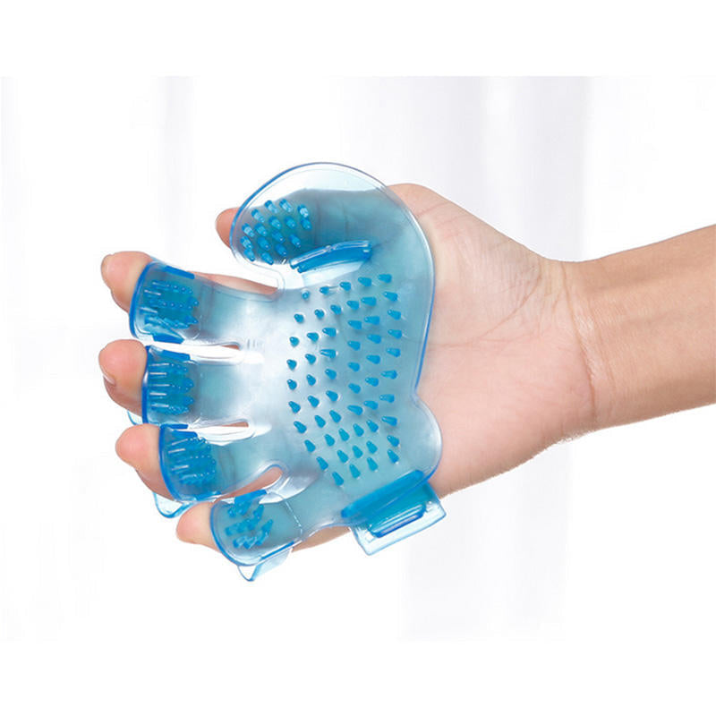 Pet Cat Grooming Five Finger Brush Massager Deshedding Glove