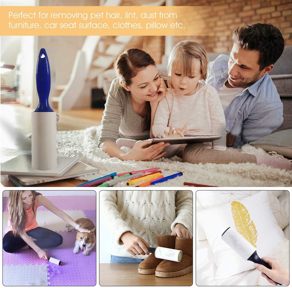 Discount Bundles Lint Roller for Cat Fur and Dog Hair Remover
