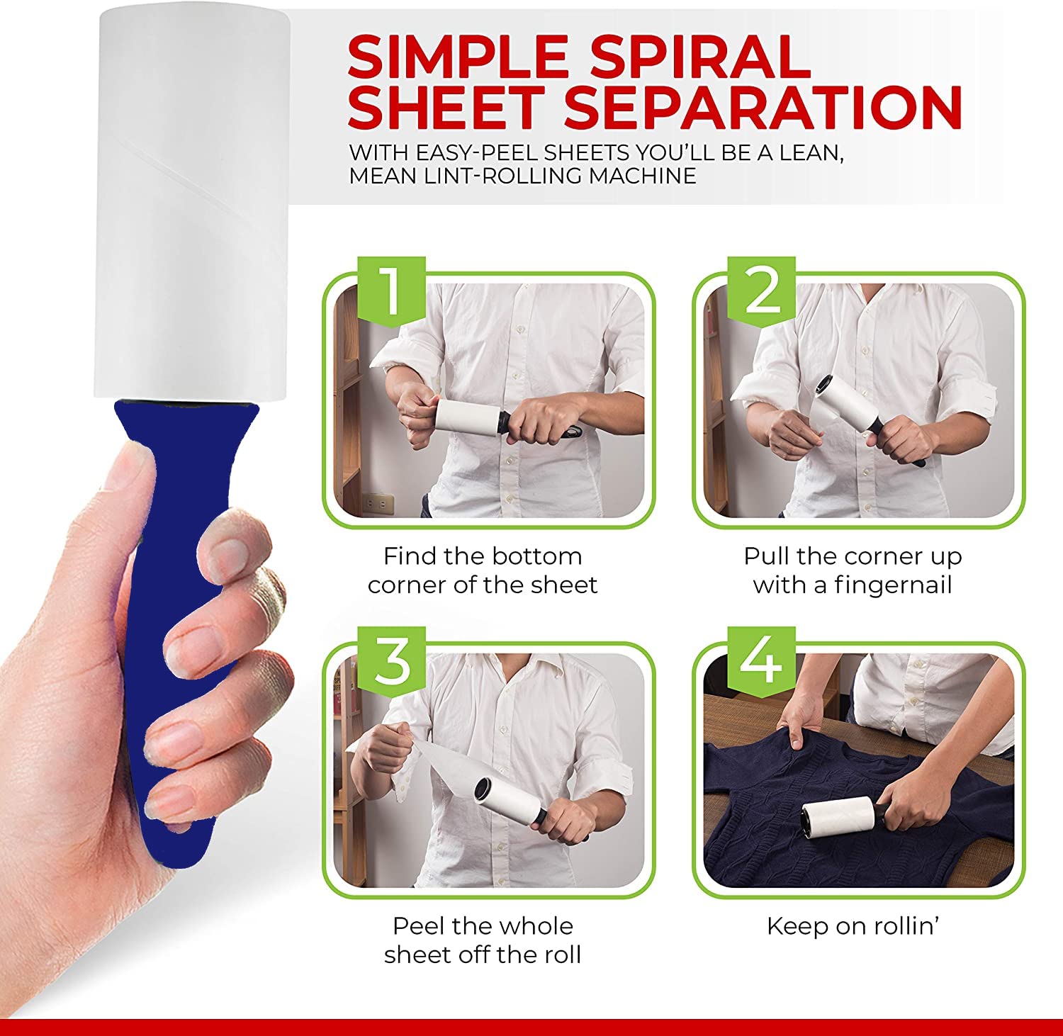 Discount Bundles Lint Roller for Cat Fur and Dog Hair Remover