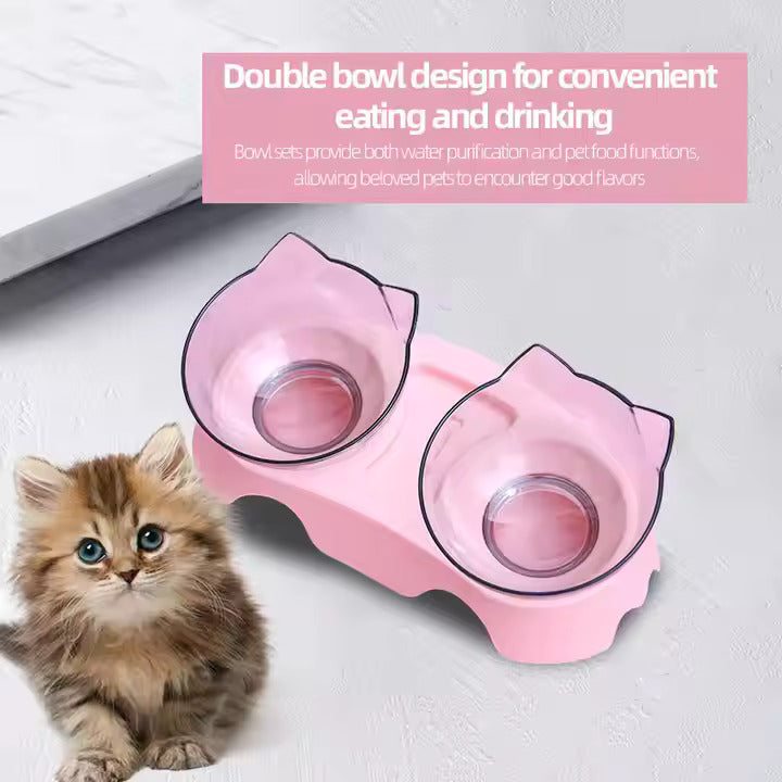 Double cat bowl imported