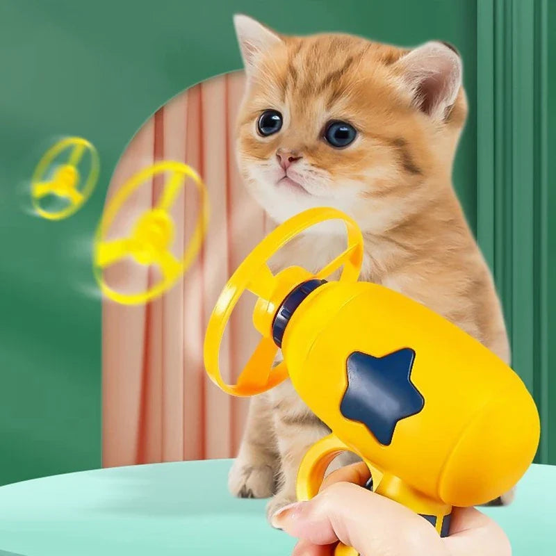 Flying Disc Launcher Toy For Kitten & Cats With Free Delivery