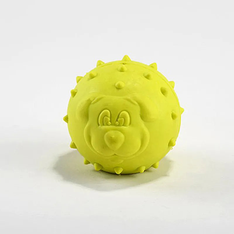 Dog Face Design Toy Ball Natural