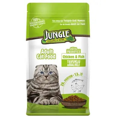 Jungle Adult Cat Food With Chicken and Fish 1.5 Kg