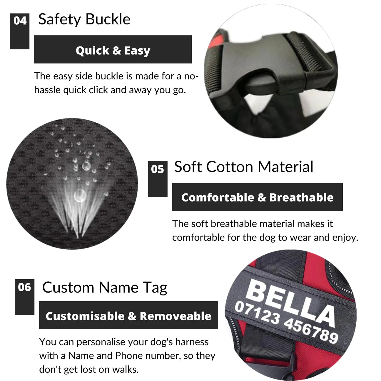 K9 No Pull Adjustable Harness For Dogs Imported