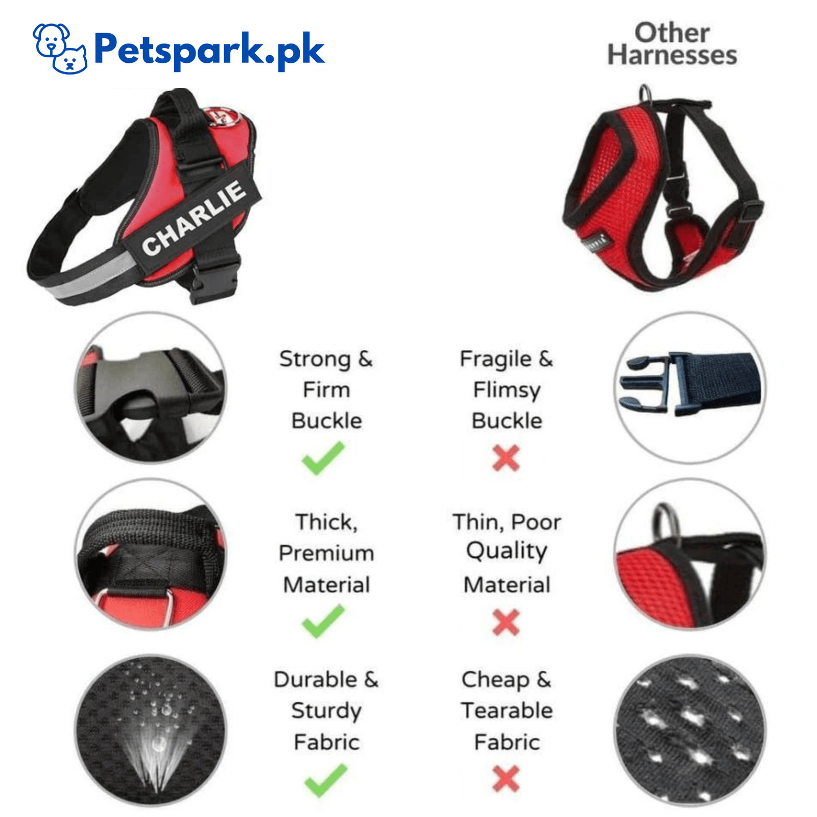 K9 No Pull Adjustable Harness For Dogs Imported