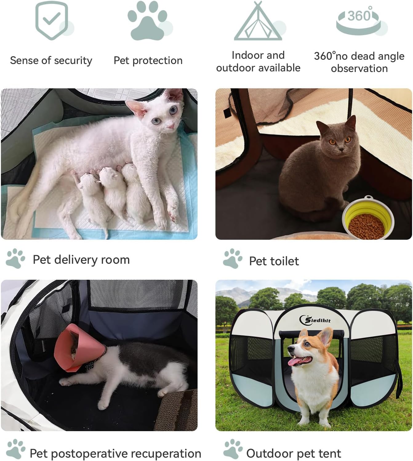 Kitten Cat Puppy Large Size Play Pen Kennel With Free Delivery