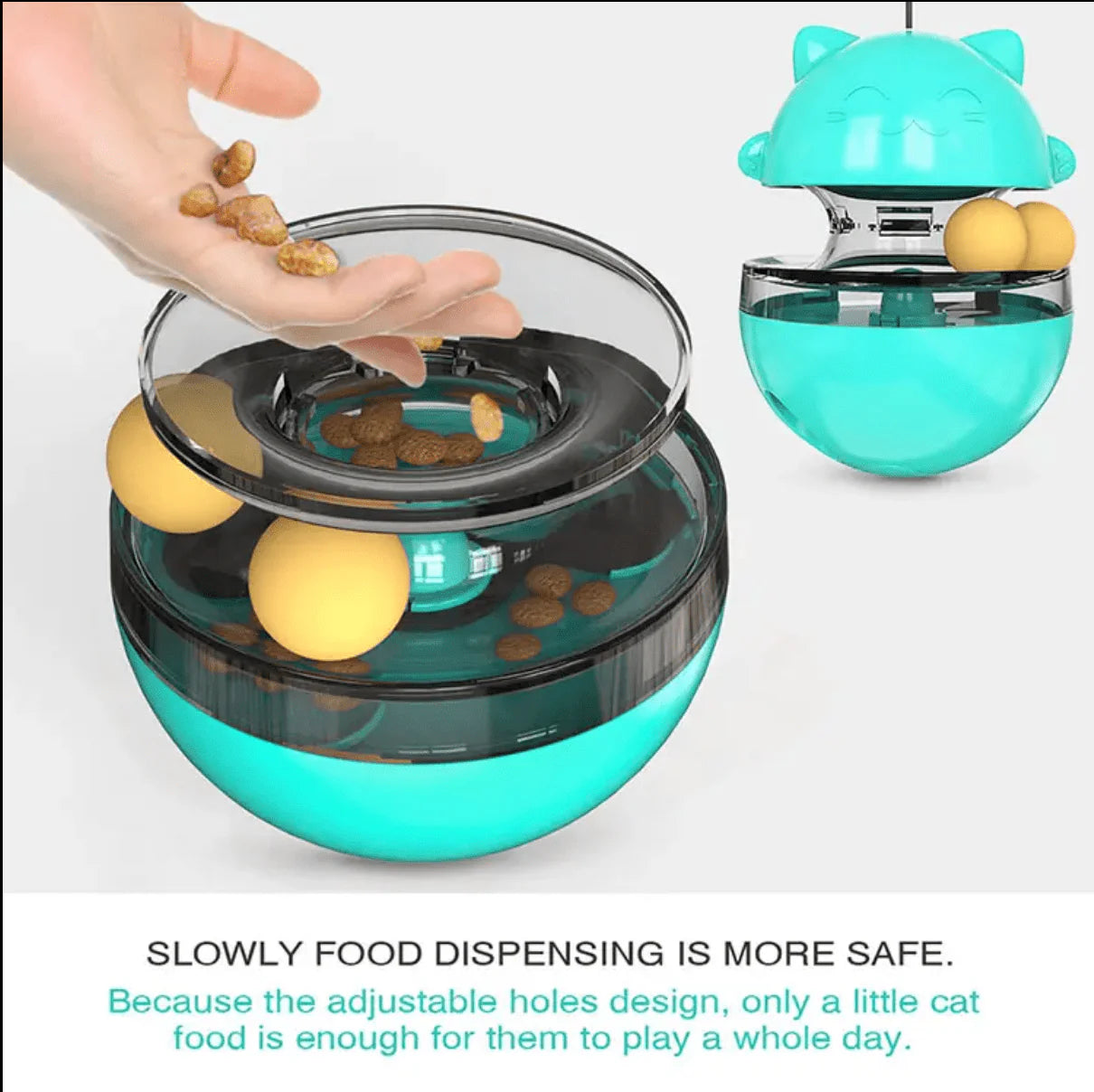 Kitten/Cat Tumbler Treat & Food Dispenser