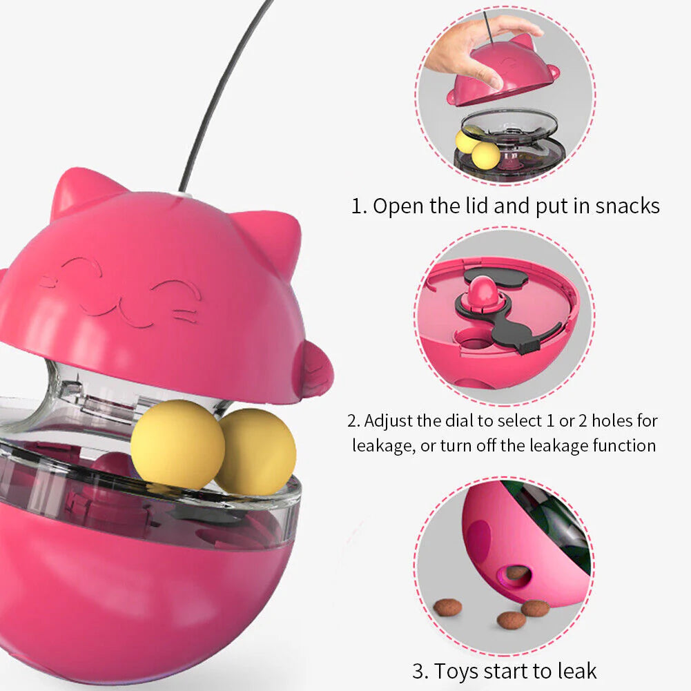 Kitten/Cat Tumbler Treat & Food Dispenser