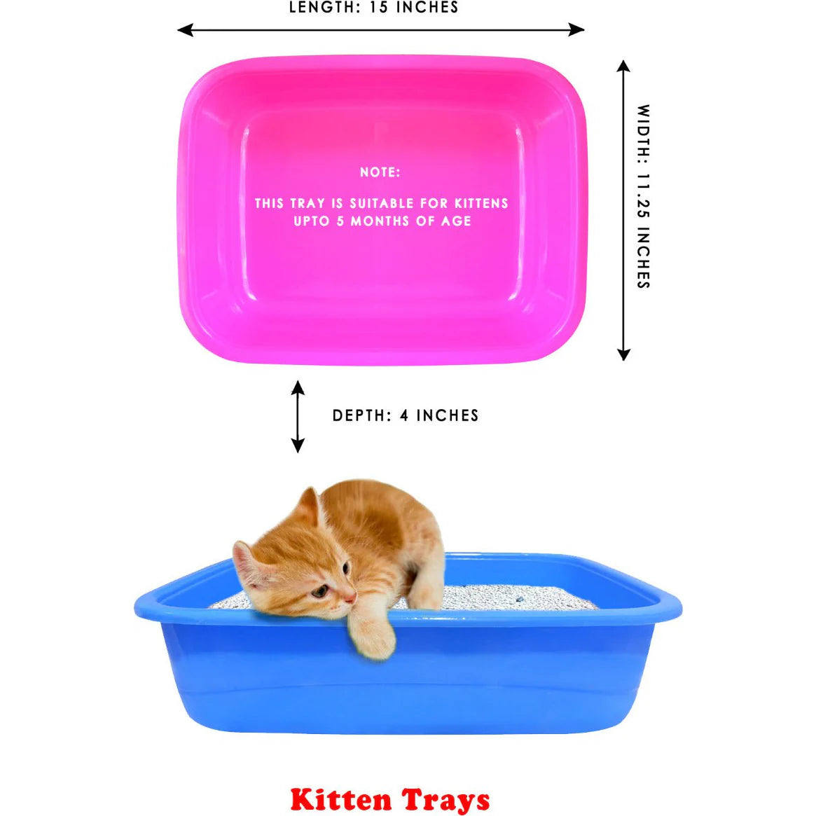 Kitten Litter Tray with Free Scoop