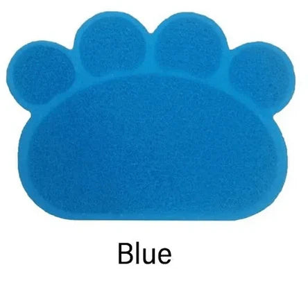 Non-Slip Paw Shaped Mat for Cat Litter Tray or Food Bowls (40cm*30cm)