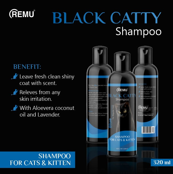 Remu - Black Catty Shampoo - 320ml