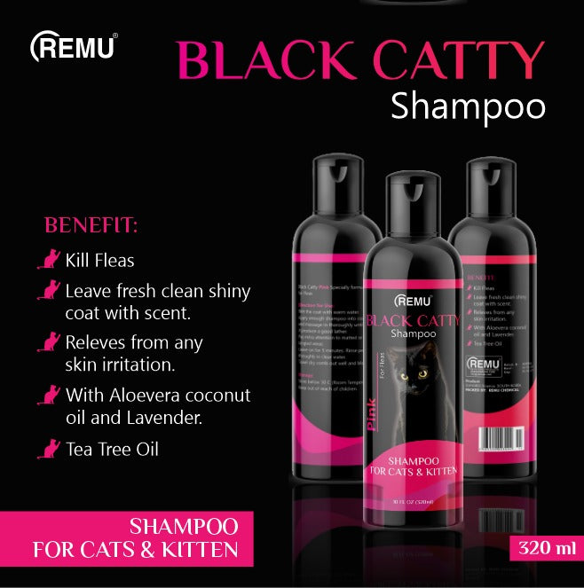 Remu - Black Catty Shampoo - 320ml