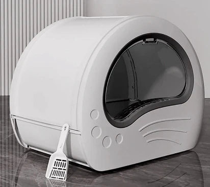 PawPalace Cat Litter Box with Sliding Tray
