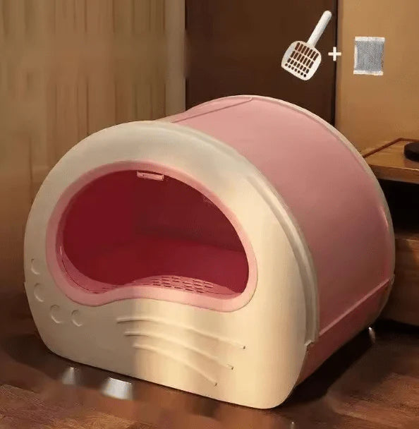 PawPalace Cat Litter Box with Sliding Tray