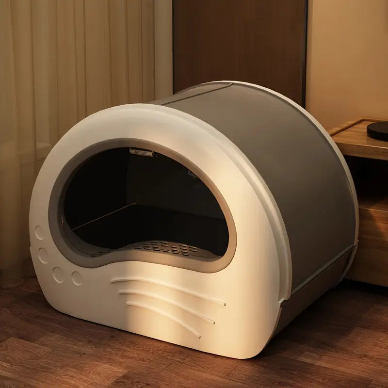 PawPalace Cat Litter Box with Sliding Tray