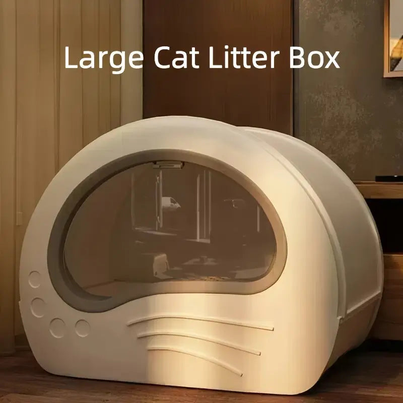 PawPalace Cat Litter Box with Sliding Tray