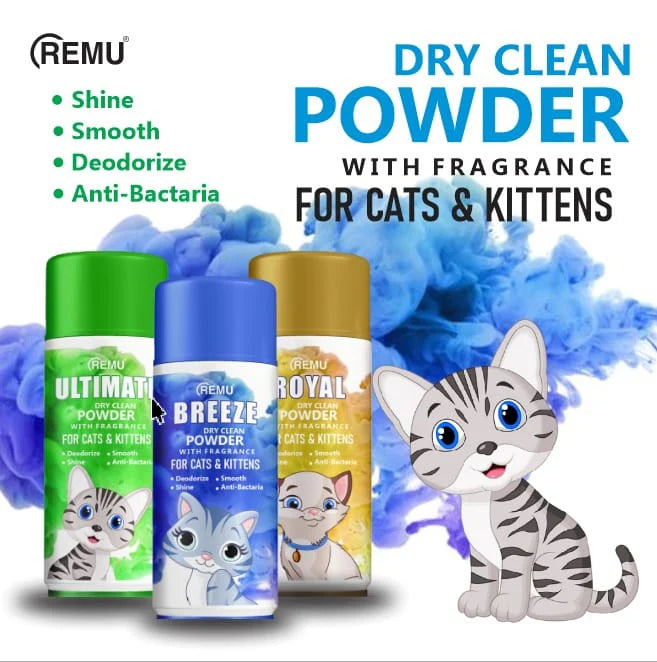 Remu Royal Cat Dry Powder Dry Bath
