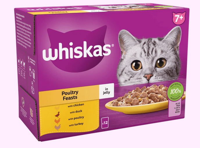 Whiskas Jelly Cat for Senior Cat 7+ years * 1 - 85gm Pouch