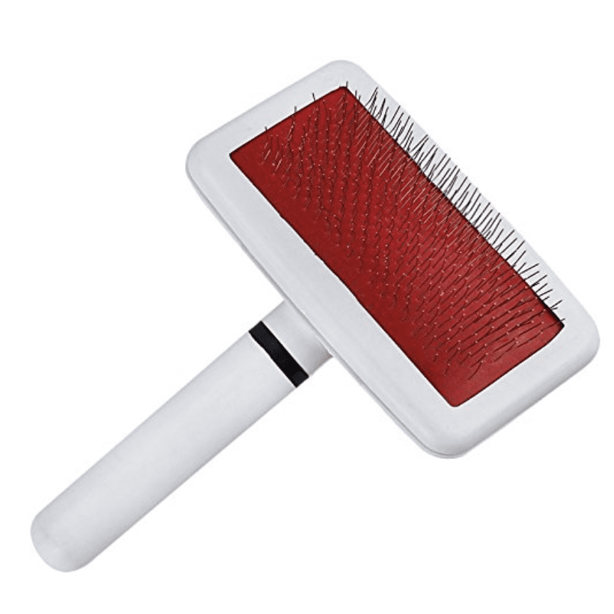 White Grooming Brush for Cats and Dogs
