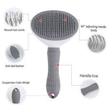 Grooming Button Brush Oval With Packing