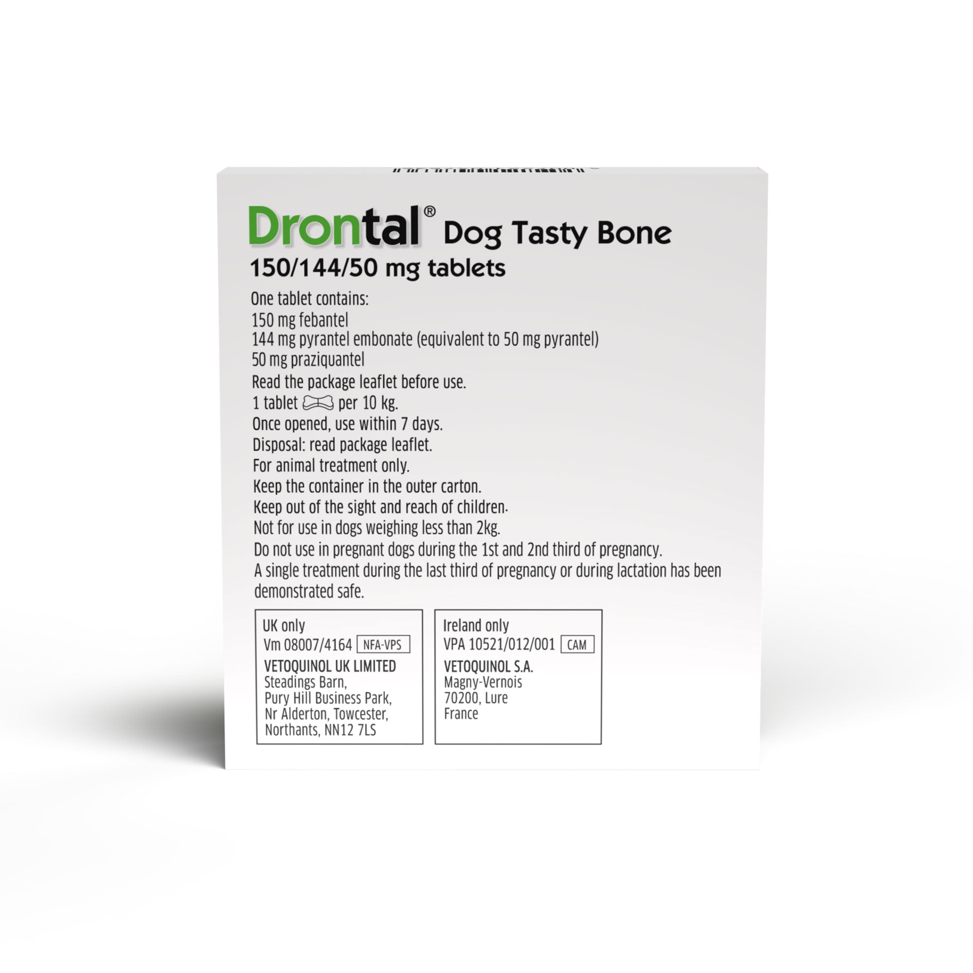 DRONTAL TASTY BONE WORMER TABLETS