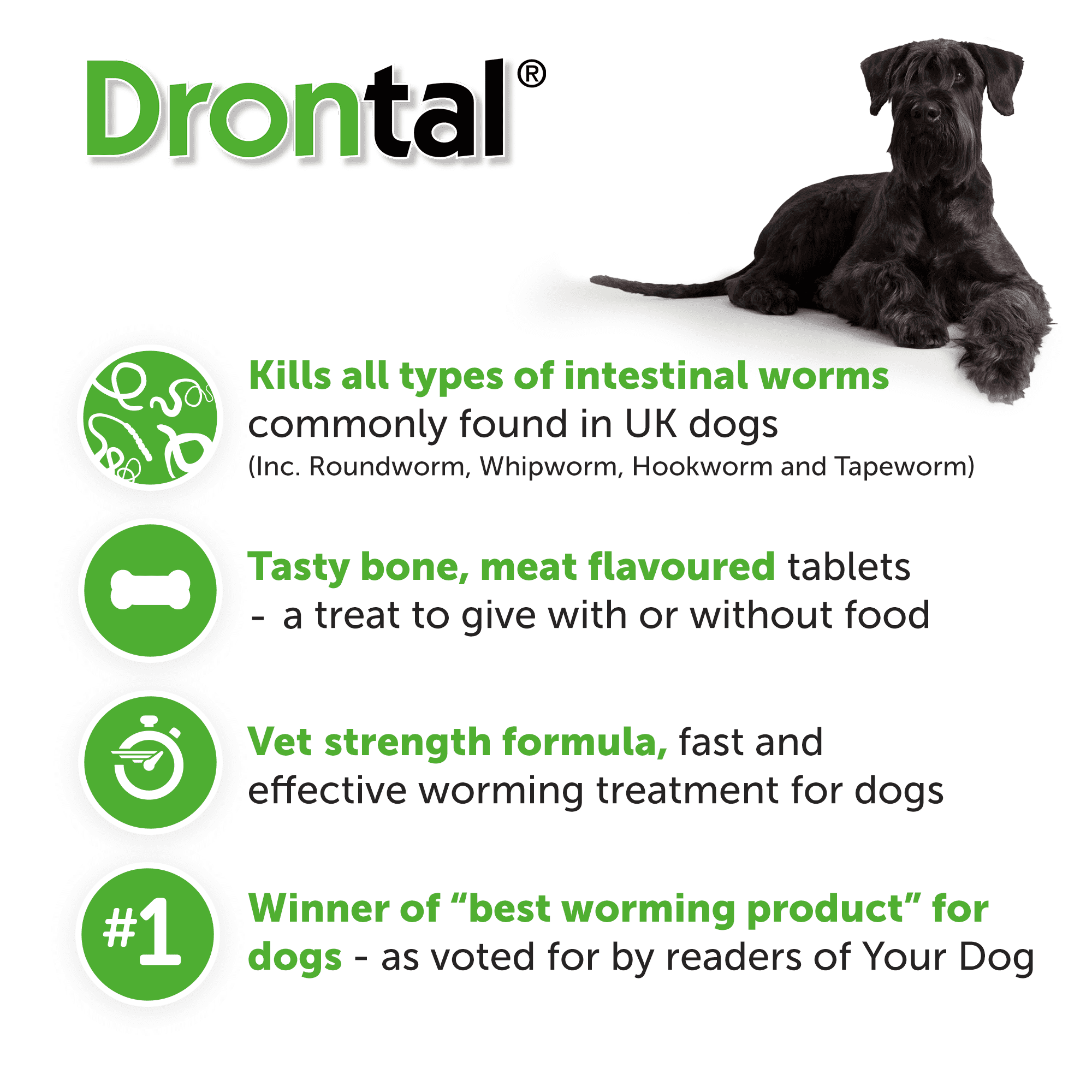 DRONTAL TASTY BONE WORMER TABLETS