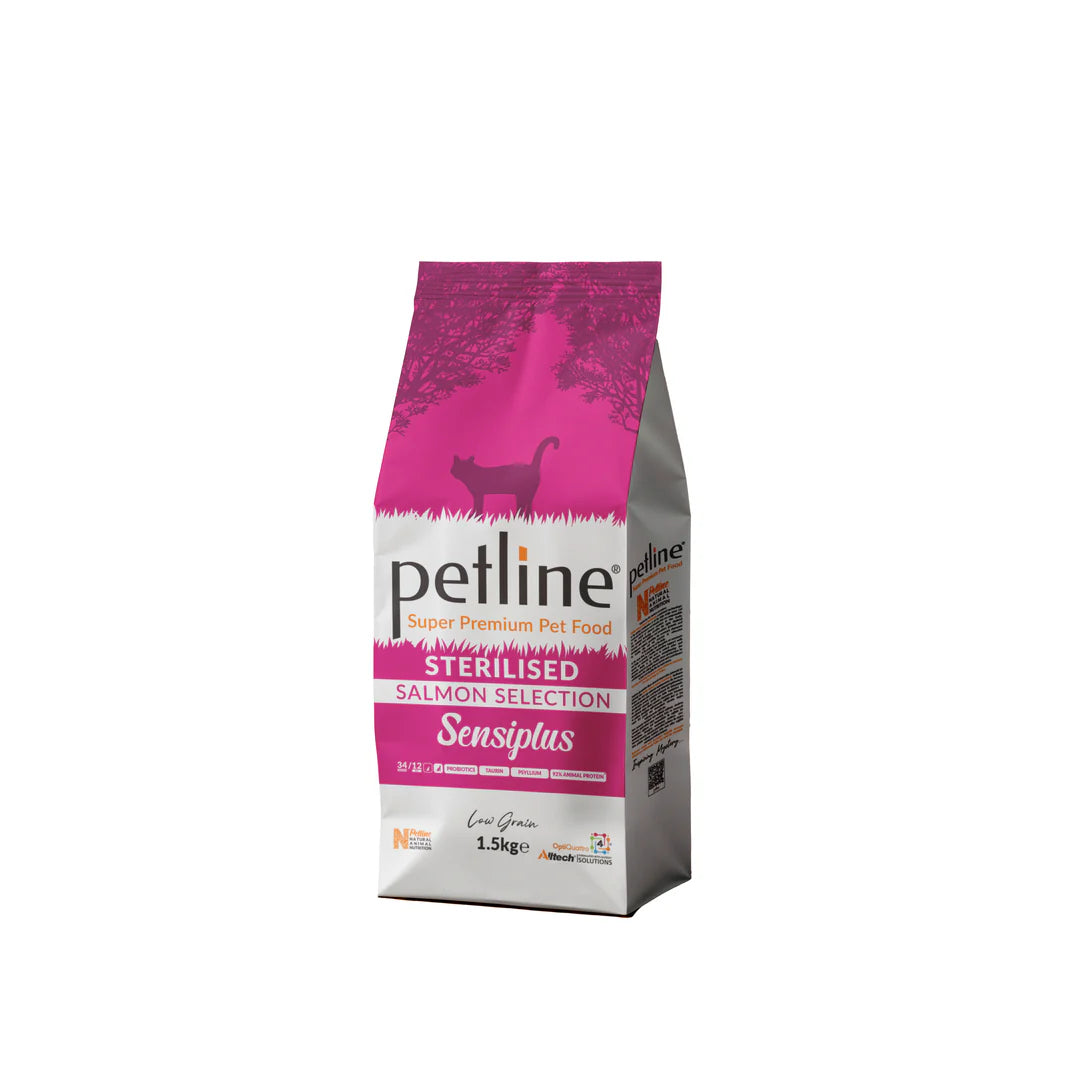 Petline Super Premium Adult Sterilised Salmon Cat Food 1.5 Kg